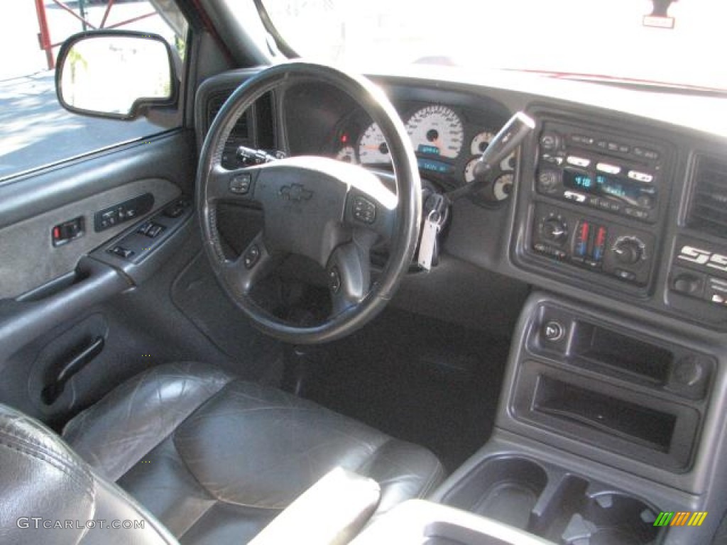 2003 Silverado 1500 SS Extended Cab AWD - Victory Red / Dark Charcoal photo #12