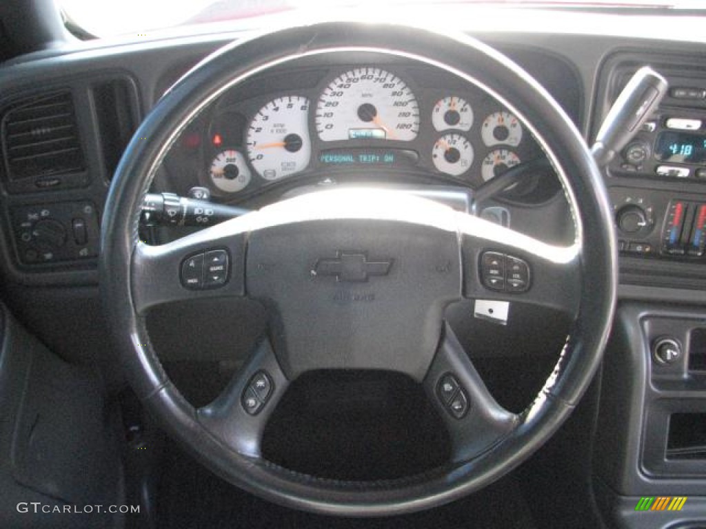 2003 Chevrolet Silverado 1500 SS Extended Cab AWD Dark Charcoal Steering Wheel Photo #54330232