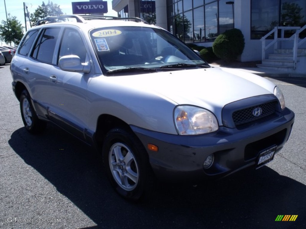 2004 Santa Fe LX 4WD - Pewter / Gray photo #1