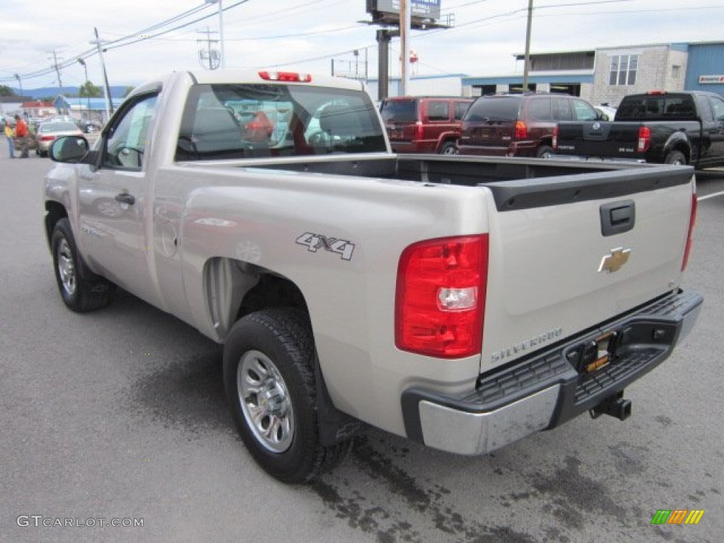 Silver Birch Metallic 2007 Chevrolet Silverado 1500 LS Regular Cab 4x4 Exterior Photo #54334453
