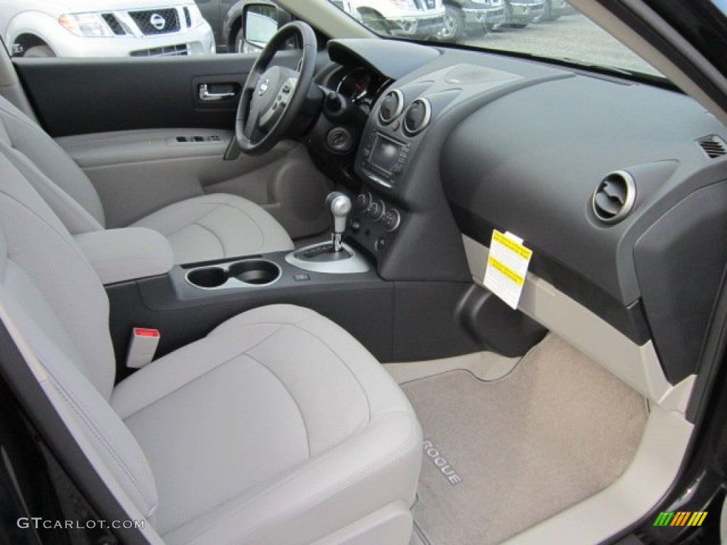 2011 Rogue SL AWD - Wicked Black / Gray photo #10