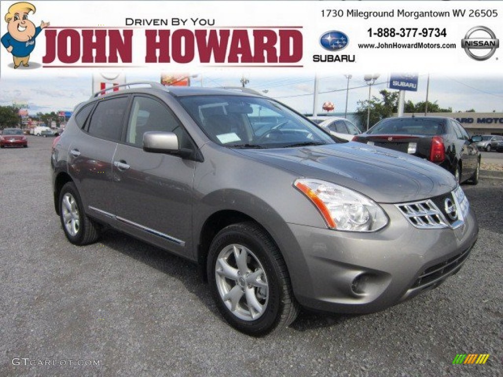2011 Rogue SV AWD - Platinum Graphite / Black photo #1