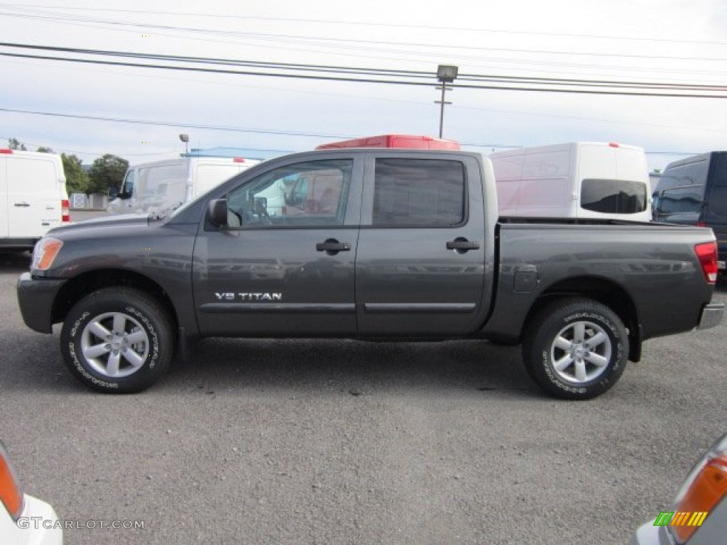 Smoke Gray 2011 Nissan Titan SV Crew Cab 4x4 Exterior Photo #54335497