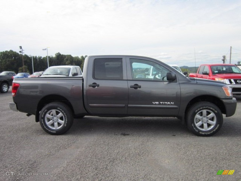 Smoke Gray 2011 Nissan Titan SV Crew Cab 4x4 Exterior Photo #54335531