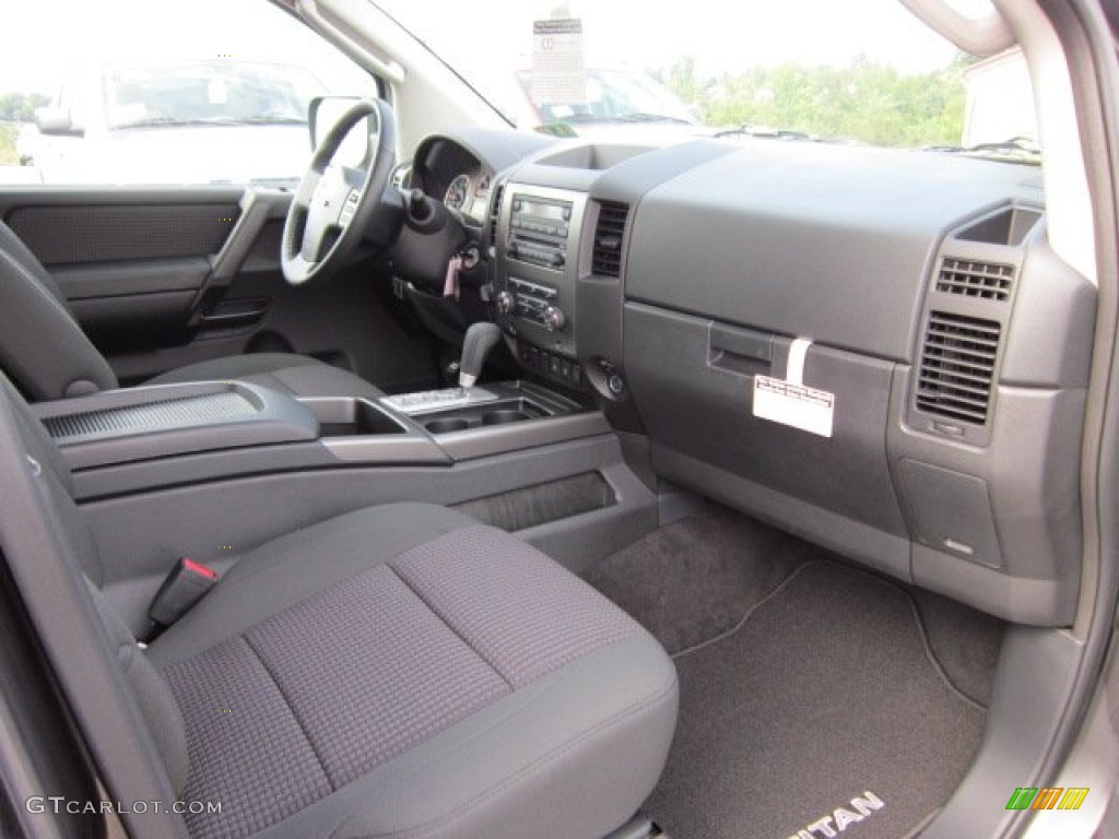 Charcoal Interior 2011 Nissan Titan SV Crew Cab 4x4 Photo #54335545