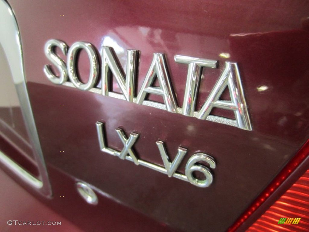 2003 Sonata GLS V6 - Ebony Black / Beige photo #16