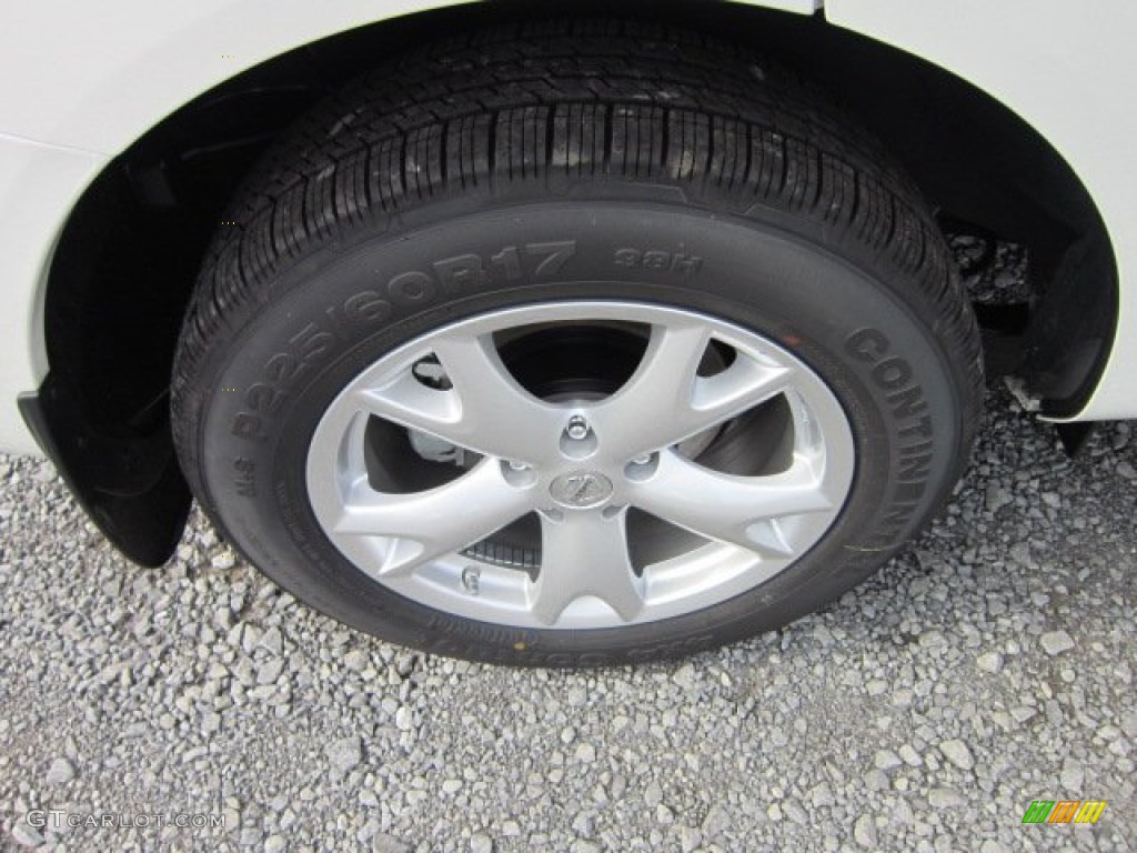 2011 Rogue SV AWD - Pearl White / Black photo #7