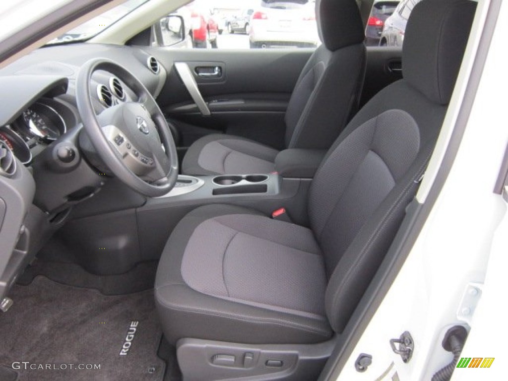 2011 Rogue SV AWD - Pearl White / Black photo #14