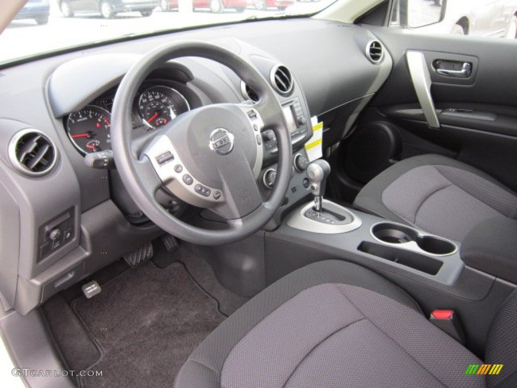 2011 Rogue SV AWD - Pearl White / Black photo #15