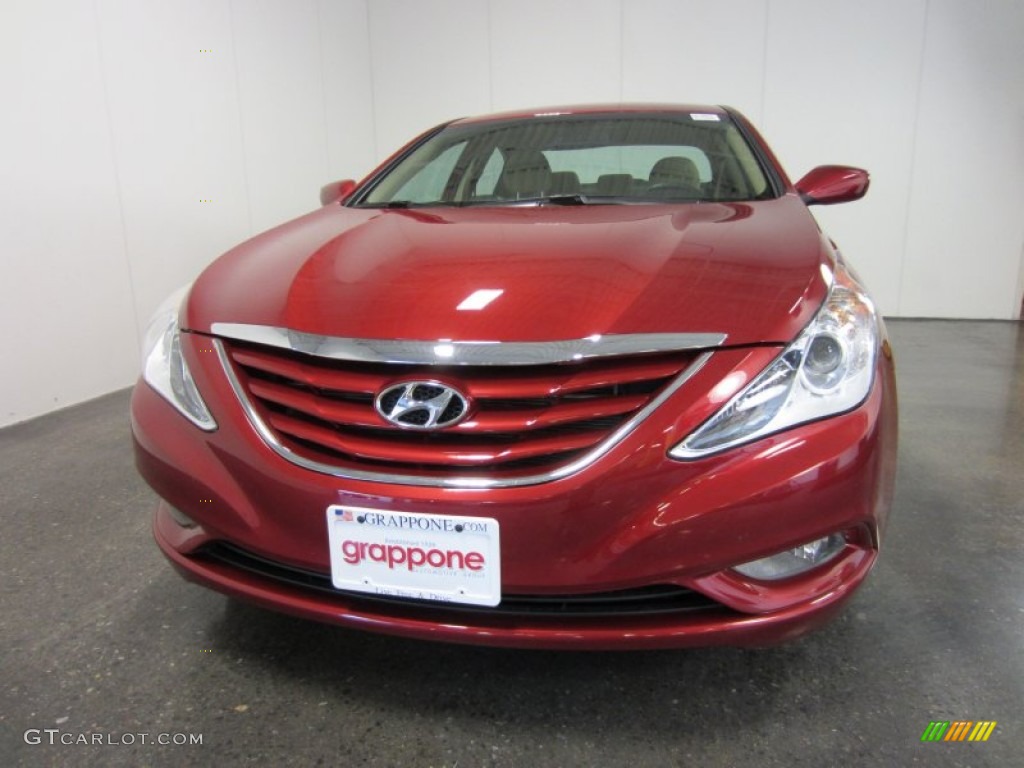 2011 Sonata GLS - Venetian Red / Camel photo #2