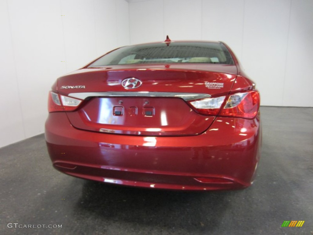 2011 Sonata GLS - Venetian Red / Camel photo #10