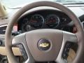Light Cashmere/Dark Cashmere 2012 Chevrolet Tahoe LTZ 4x4 Steering Wheel