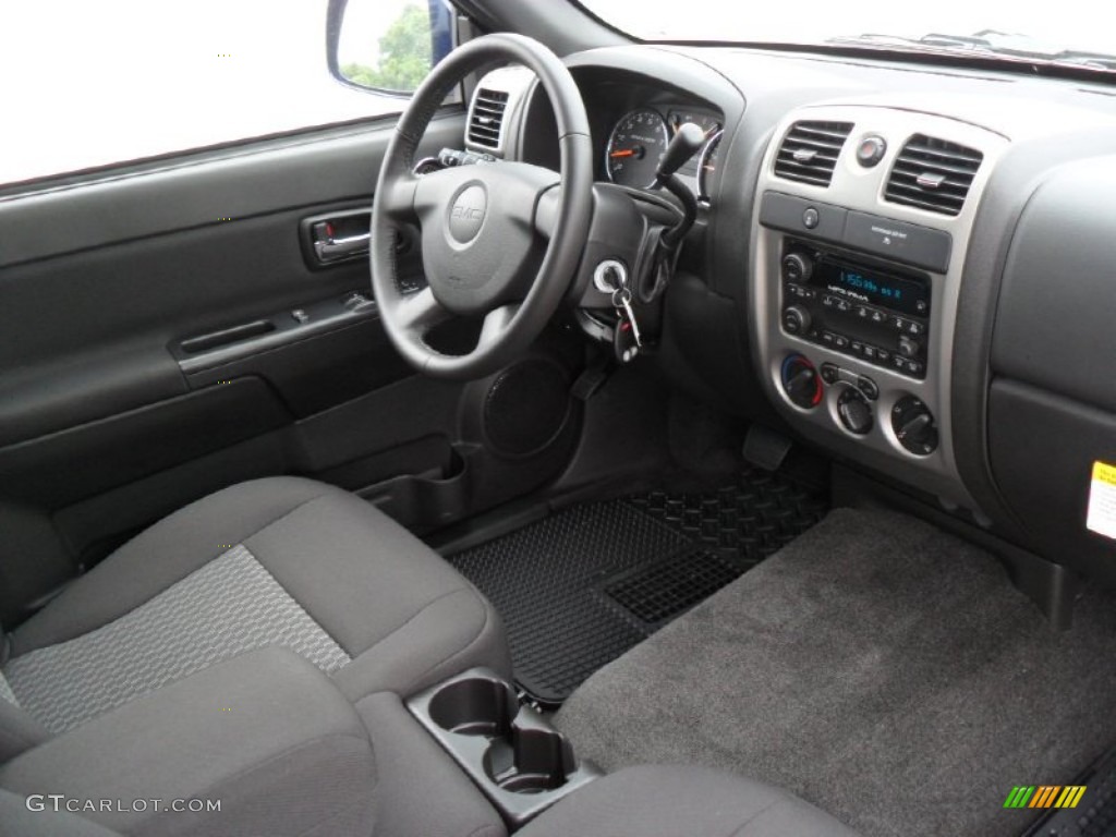 Ebony Interior 2012 GMC Canyon SLE Extended Cab Photo #54339593