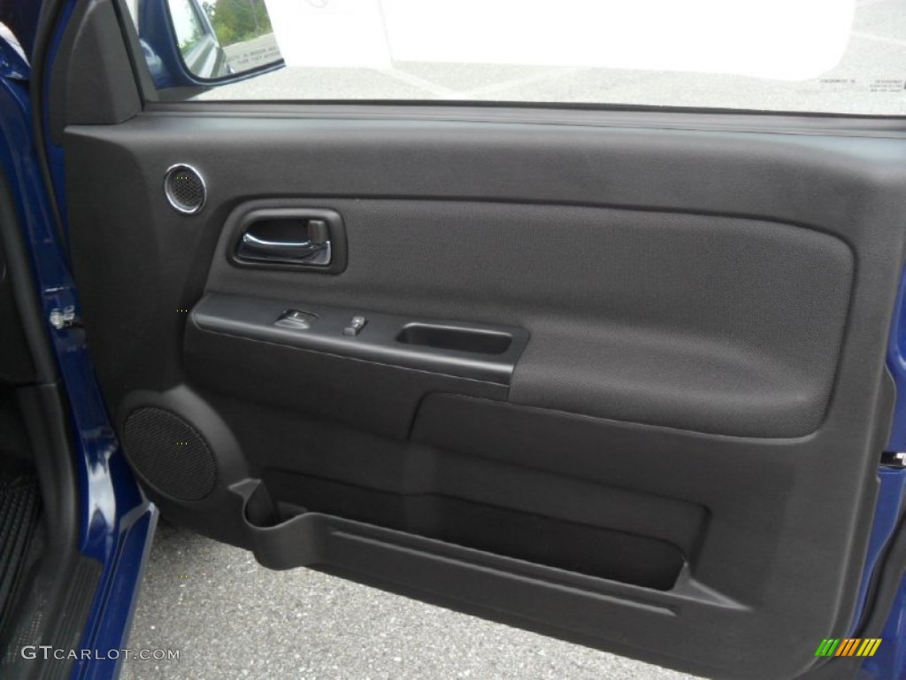 2012 GMC Canyon SLE Extended Cab Ebony Door Panel Photo #54339603
