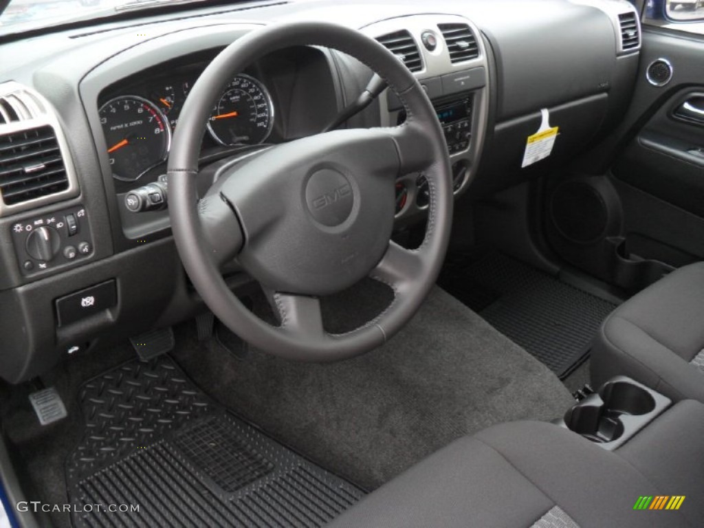 Ebony Interior 2012 GMC Canyon SLE Extended Cab Photo #54339637