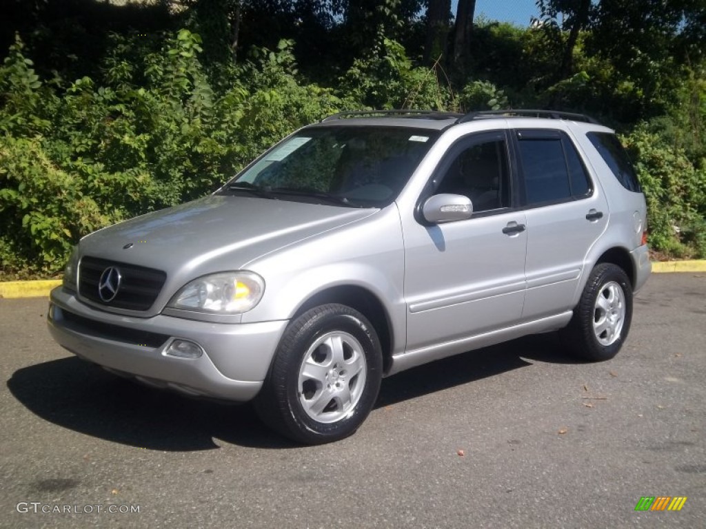 2003 ML 350 4Matic - Brilliant Silver Metallic / Ash photo #1