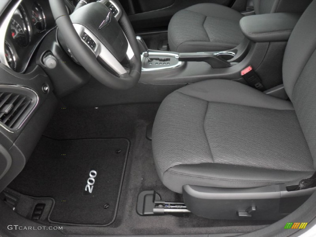 Black Interior 2012 Chrysler 200 Touring Sedan Photo #54343339