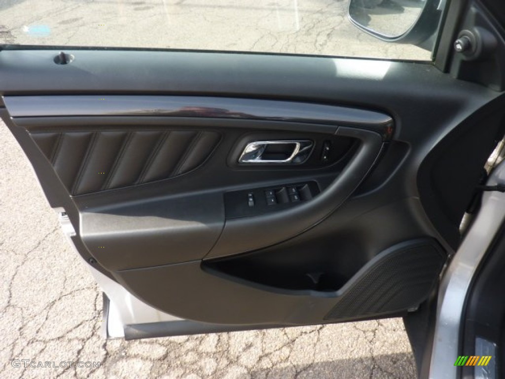 2011 Ford Taurus SHO AWD Charcoal Black Door Panel Photo #54343579