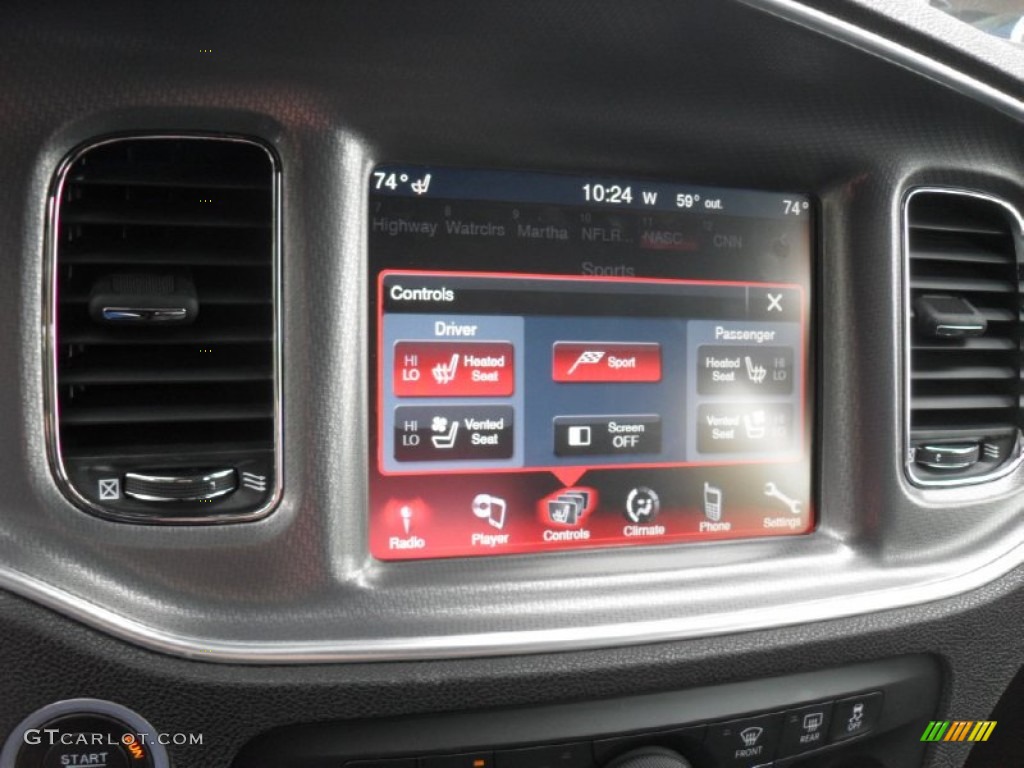 2012 Dodge Charger R/T Road and Track Controls Photo #54343672