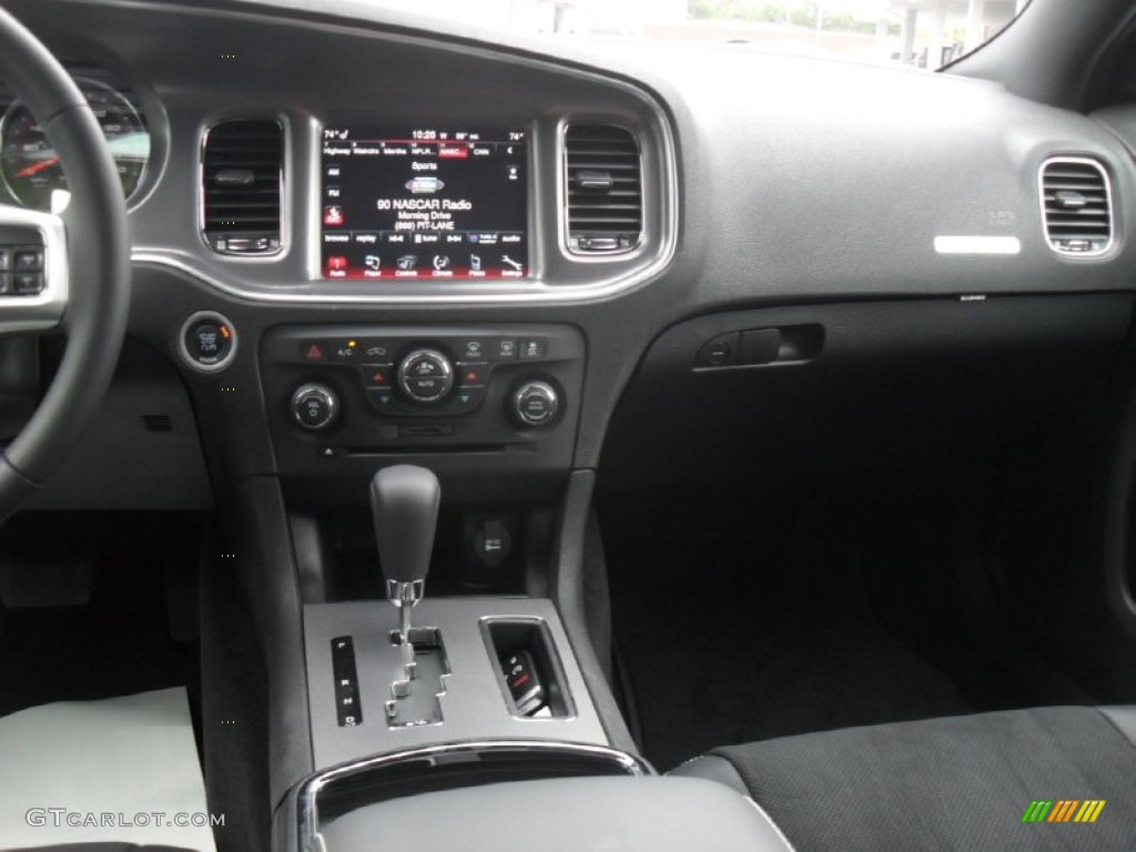 2012 Dodge Charger R/T Road and Track Black Dashboard Photo #54343711