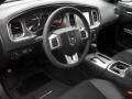 Black 2012 Dodge Charger R/T Road and Track Interior Color