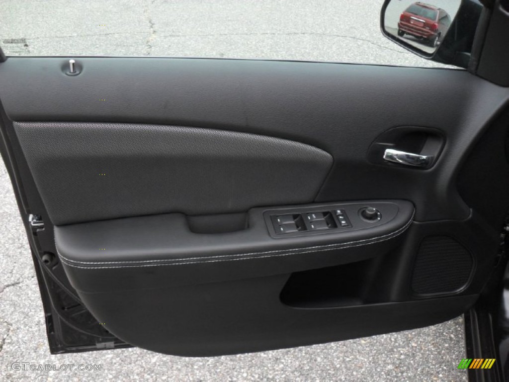 2012 Dodge Avenger SXT Black Door Panel Photo #54343810