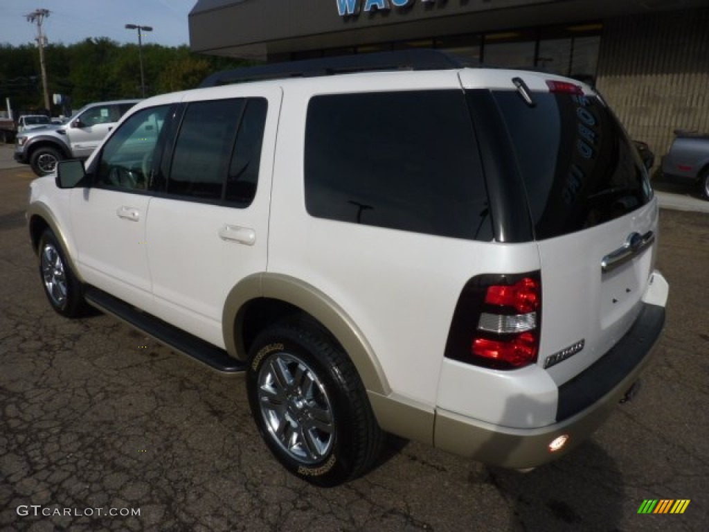 2010 Explorer Eddie Bauer 4x4 - White Platinum Tri-Coat / Camel photo #2