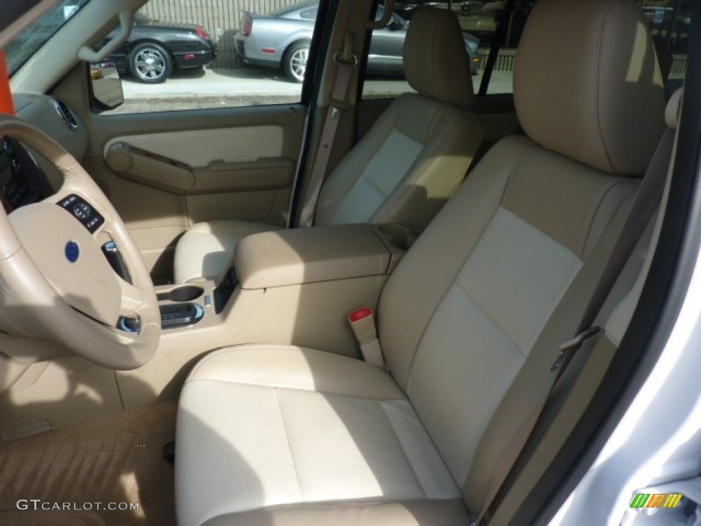 2010 Explorer Eddie Bauer 4x4 - White Platinum Tri-Coat / Camel photo #10