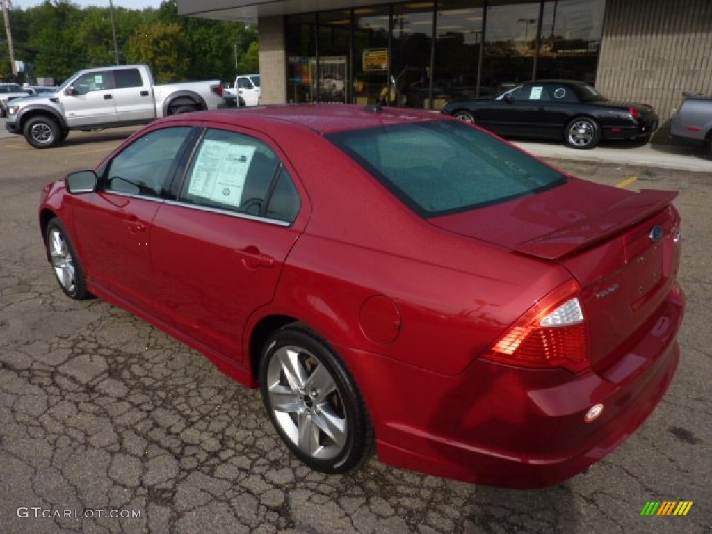 2010 Fusion Sport - Sangria Red Metallic / Charcoal Black/Sport Black photo #2