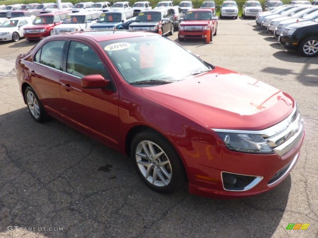 2010 Fusion SEL - Sangria Red Metallic / Charcoal Black photo #6