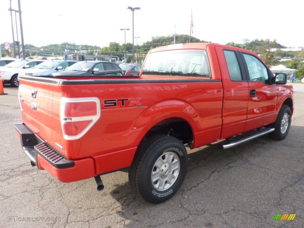 Race Red 2011 Ford F150 STX SuperCab 4x4 Exterior Photo #54345010