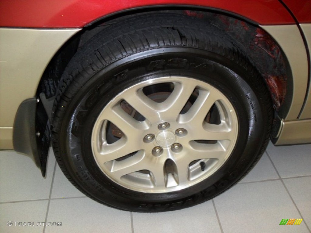 2002 Outback Wagon - Regatta Red Pearl / Beige photo #9