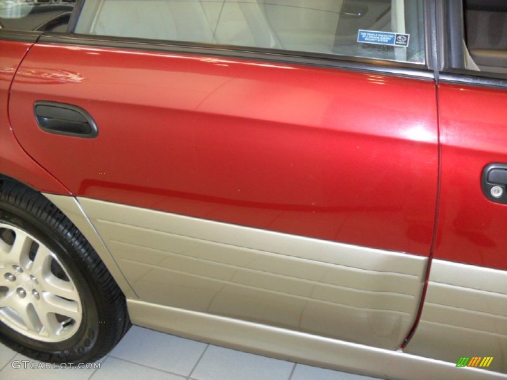 2002 Outback Wagon - Regatta Red Pearl / Beige photo #10