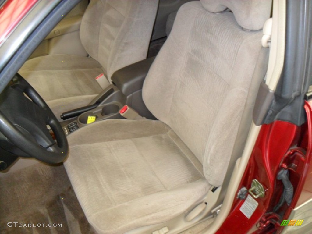 2002 Outback Wagon - Regatta Red Pearl / Beige photo #16