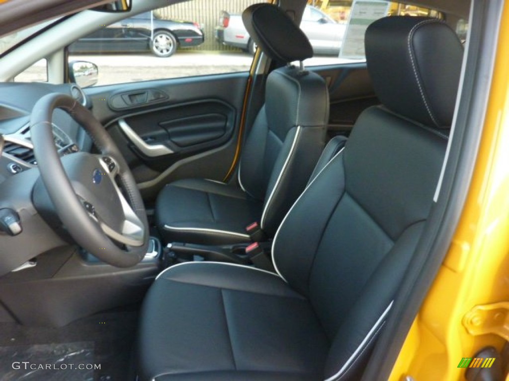 Charcoal Black Interior 2012 Ford Fiesta SES Hatchback Photo #54346702