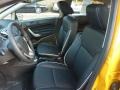 Charcoal Black 2012 Ford Fiesta SES Hatchback Interior Color
