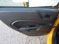 Charcoal Black 2012 Ford Fiesta SES Hatchback Door Panel
