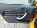 Charcoal Black 2012 Ford Fiesta SES Hatchback Door Panel