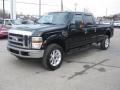 2008 Black Ford F350 Super Duty Lariat Crew Cab 4x4  photo #10