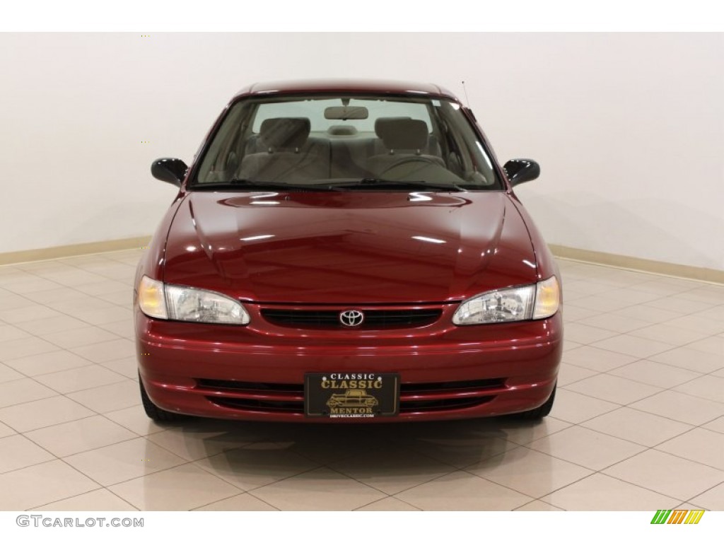 1999 Corolla CE - Venetian Red Pearl / Pebble Beige photo #2