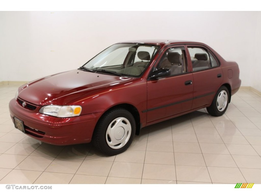 1999 Corolla CE - Venetian Red Pearl / Pebble Beige photo #3
