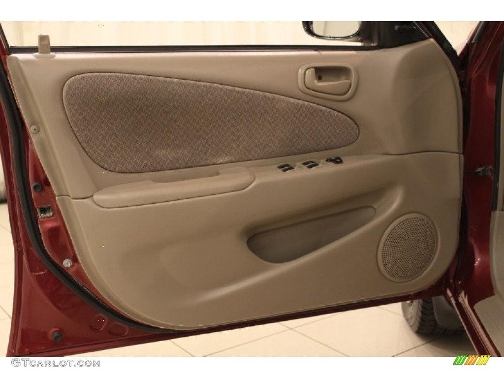 1999 Corolla CE - Venetian Red Pearl / Pebble Beige photo #5