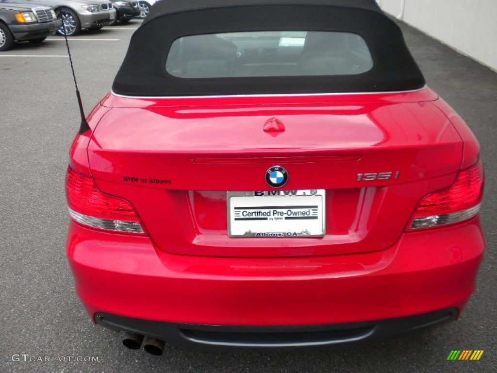 2008 1 Series 135i Convertible - Crimson Red / Black photo #4