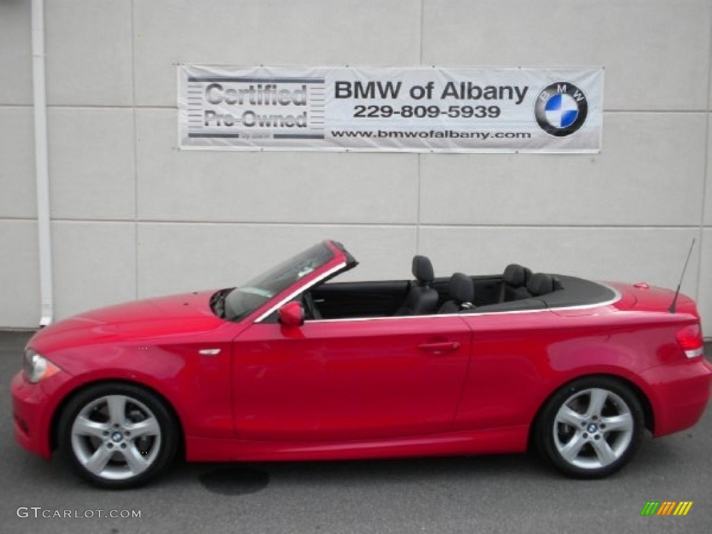 2008 1 Series 135i Convertible - Crimson Red / Black photo #9