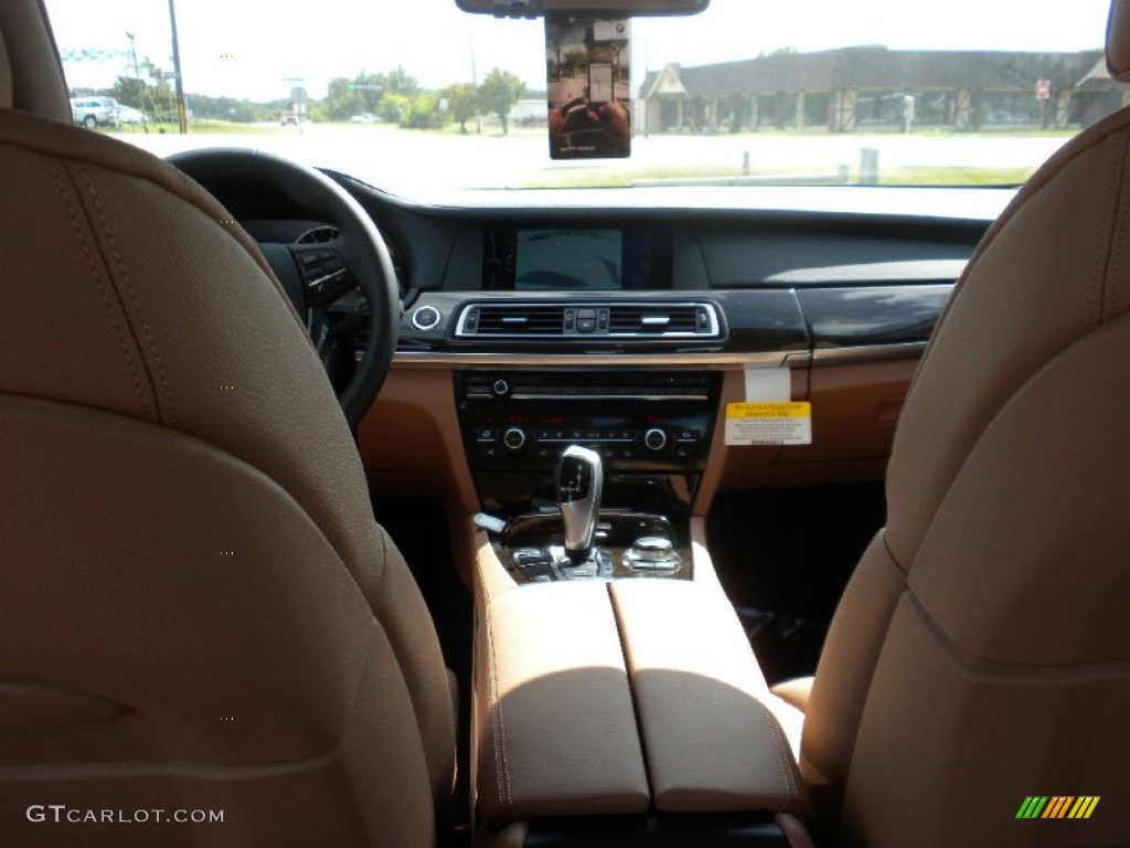 2012 7 Series 740Li Sedan - Mineral White Metallic / Saddle/Black photo #5