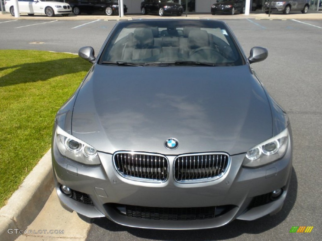 2011 3 Series 335i Convertible - Space Gray Metallic / Black photo #3