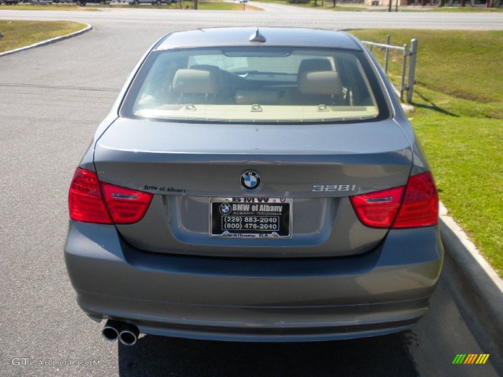 2011 3 Series 328i Sedan - Space Gray Metallic / Beige photo #2