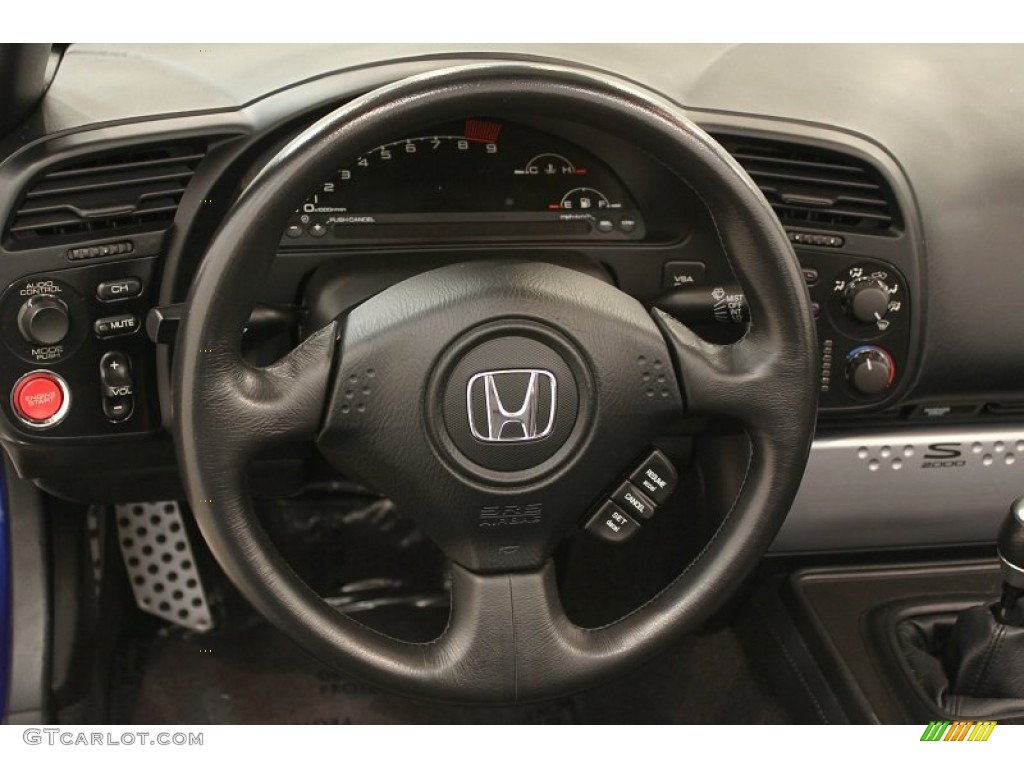 2007 Honda S2000 Roadster Black Steering Wheel Photo #54350176