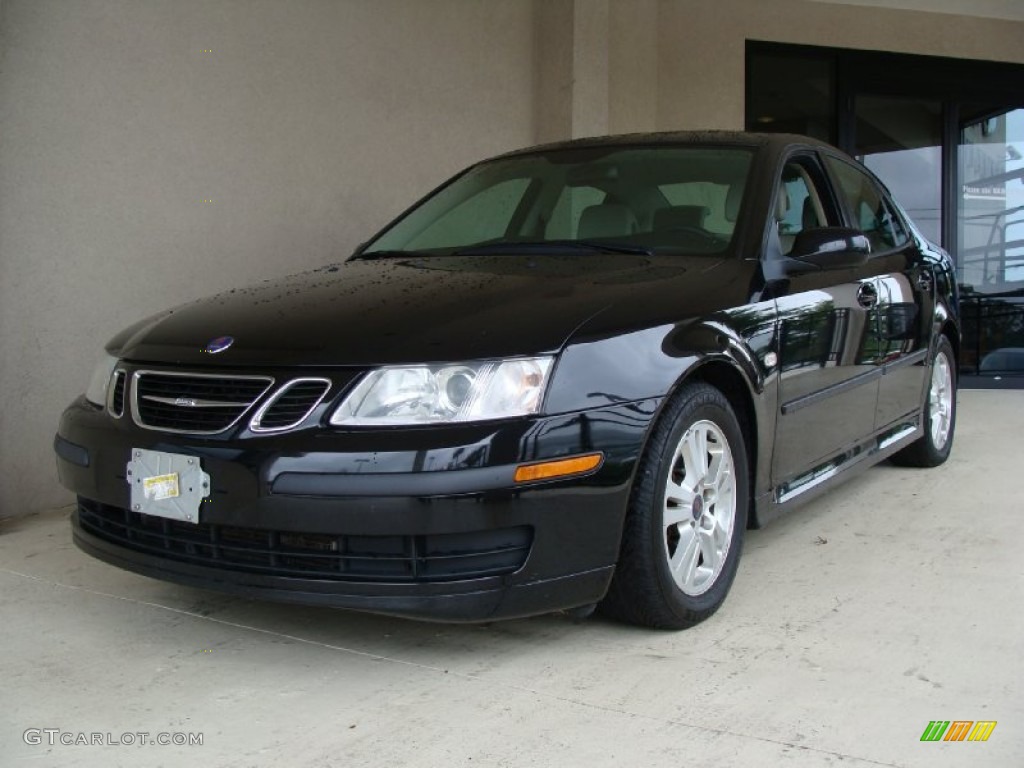 2006 9-3 2.0T Sport Sedan - Black / Slate Gray photo #1