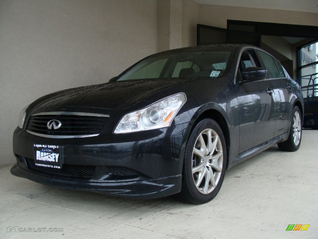 2009 G 37 x S Sedan - Black Obsidian / Graphite photo #1